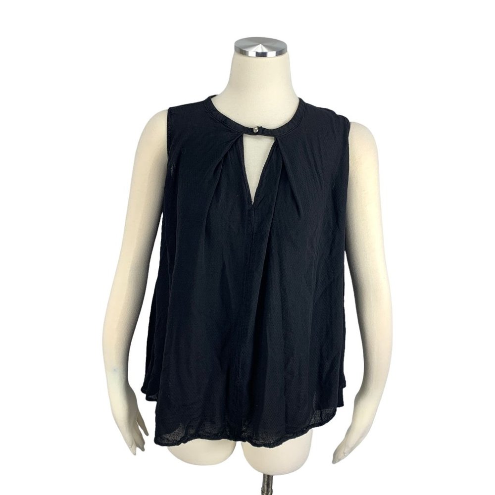 Umgee Small Blouse Top Black Hi Lo Modern